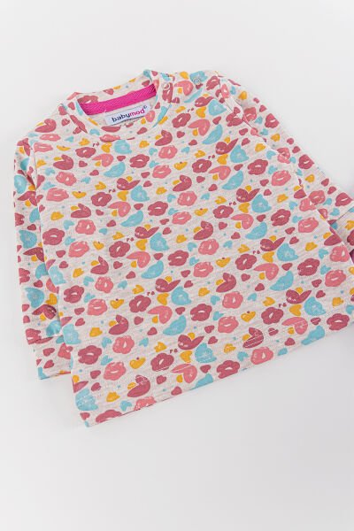 Koala Figürlü 2'li Kız Bebek Body Sweat Takımı