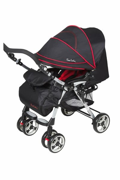 Pierre Cardin Pc120 Bolton Çift Yönlü Bebek Arabası Siyah Kırmızı /