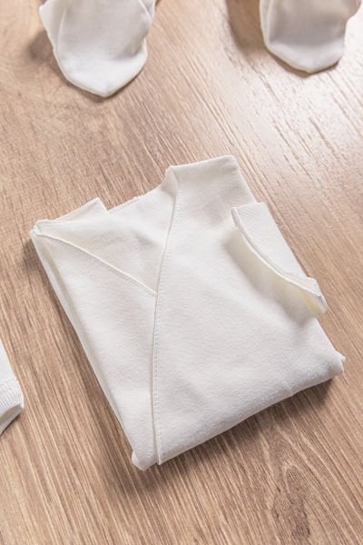 Natural Fistolu 10 Parça Kız Bebek Hastane Çıkışı Bebek Takımı KREM -  0-3 AY
