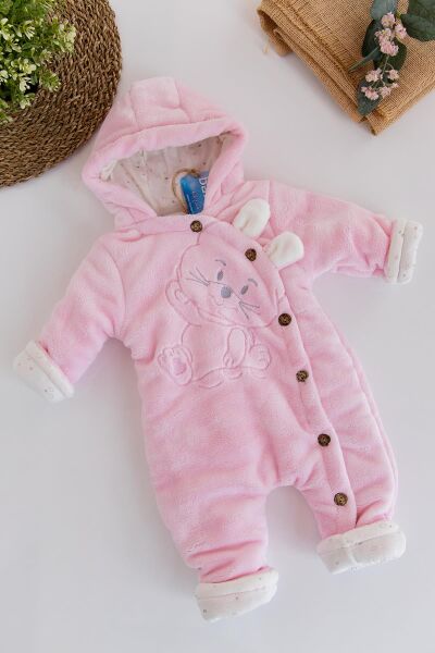 Figürlü Welsoft Pembe Peluş Astronot Kız Bebek Tulum