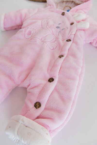 Figürlü Welsoft Pembe Peluş Astronot Kız Bebek Tulum