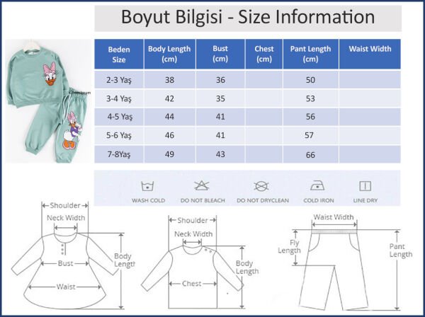 Orijinal Marka Figürlü Kız Çocuk Eşofman Takımı