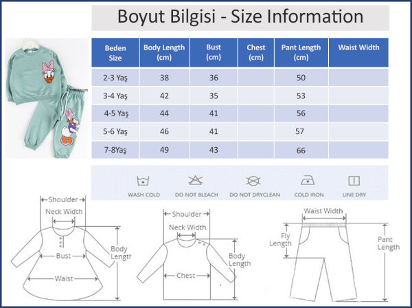 Orijinal Marka Figürlü Kız Çocuk Eşofman Takımı