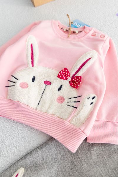 Pretty Rabbit Kız Bebek İkili Bebek Takımı