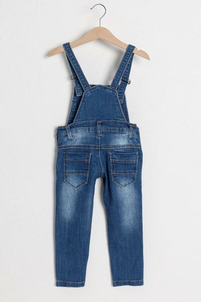 Denim Kumaş Erkek Çocuk Kot Salopet
