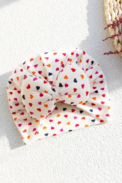 Minik Kalpli Kız Bebek Bandana Şapka