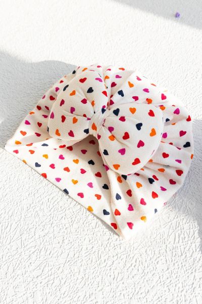 Minik Kalpli Kız Bebek Bandana Şapka