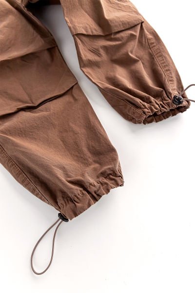 Paraşüt Kumaş Jogger Kargo Cepli Çocuk Pantolon KAHVERENGİ - 13-14 Yaş