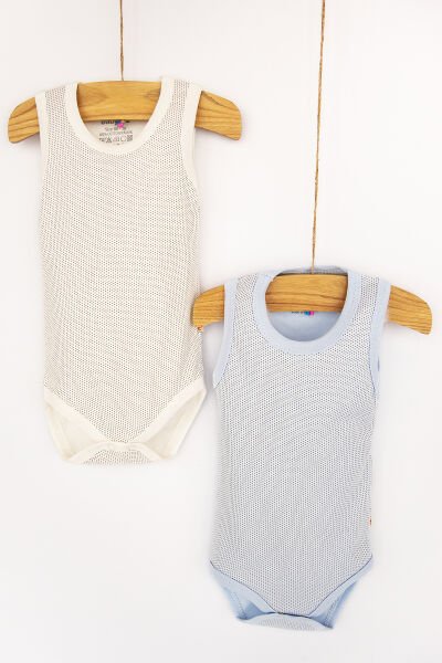 Babymod Bebek Askılı Çıt Çıtlı Body Layette MAVİ - 3 Ay