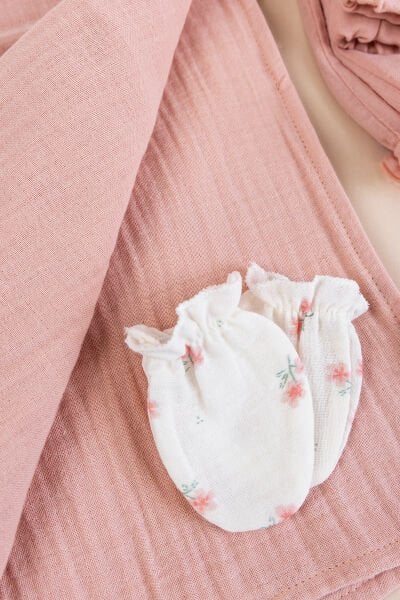 Müslin 100% Pamuk 10'lu Kız Bebek Hastane Çıkışı Yeni Doğan Set