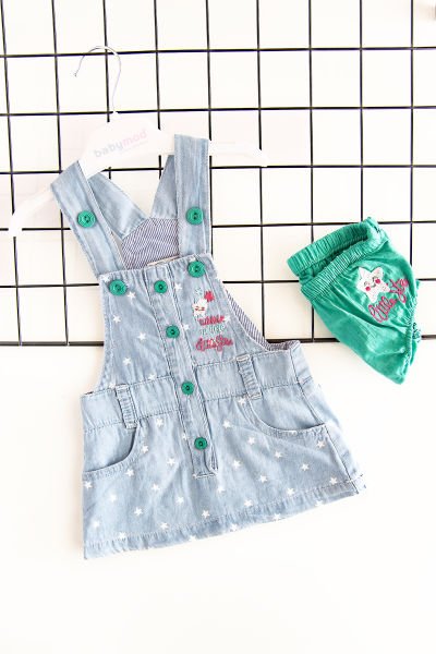 Bebek Kot Salopet Jile Kot Elbise Layette