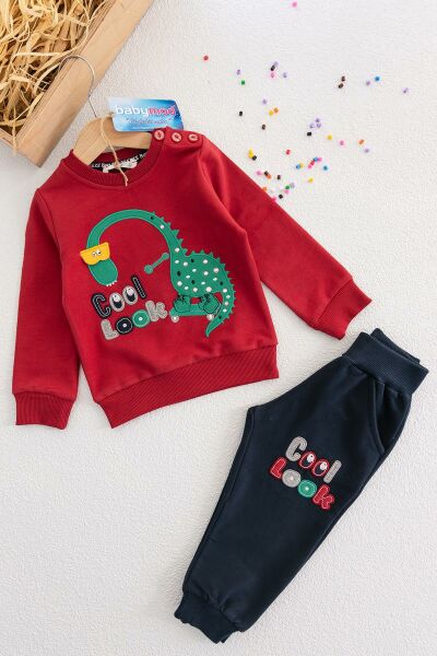 Cool Dino Figürlü İkili Erkek Bebek Takım