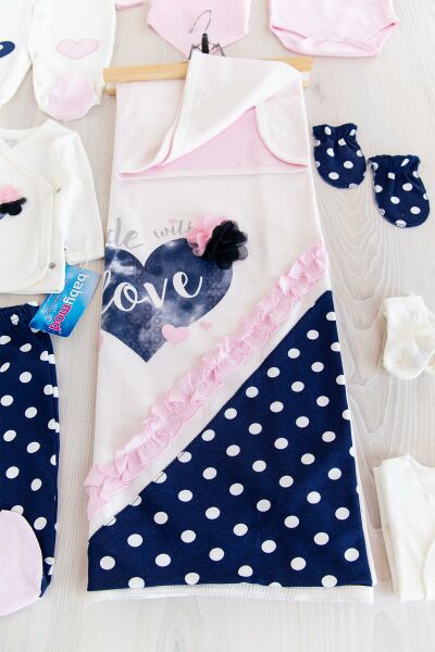 Baby Love Temalı Tulumlu Kız Bebek Hastane Çıkışı Baby Sets