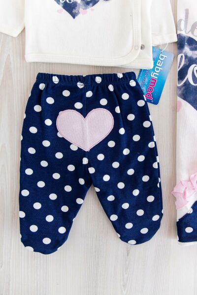 Baby Love Temalı Tulumlu Kız Bebek Hastane Çıkışı Baby Sets