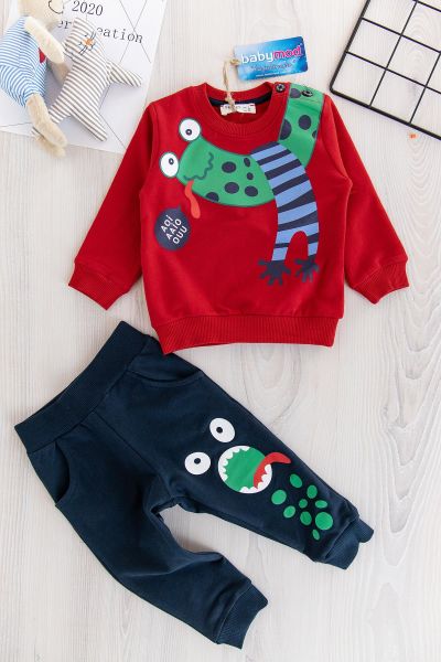 Kurbağa Figürlü Erkek Bebek Takım