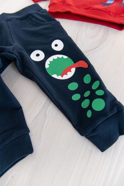 Kurbağa Figürlü Erkek Bebek Takım