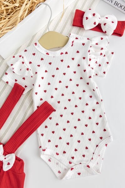 Kız Bebek Fiyonklu Bandanalı Yazlık %100 Pamuk Şık Elbise Etek Jile Dogum Günü Özel Gün Takım