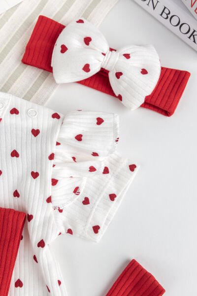 Kız Bebek Fiyonklu Bandanalı Yazlık %100 Pamuk Şık Elbise Etek Jile Dogum Günü Özel Gün Takım