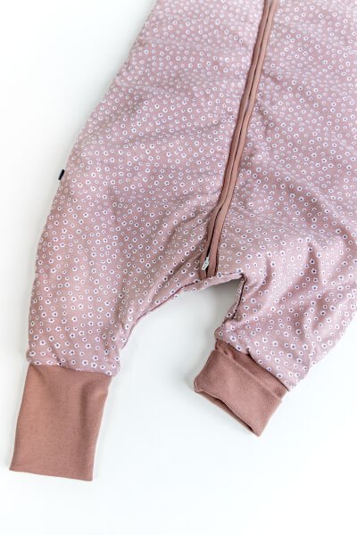 Premium Kalite 2,5 Tog 100% Pamuk Penye Astarlı Kız -Erkek Çocuk Uyku Tulumu KAHVERENGİ - 1 Yaş