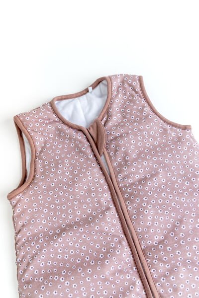 Premium Kalite 2,5 Tog 100% Pamuk Penye Astarlı Kız -Erkek Çocuk Uyku Tulumu KAHVERENGİ - 1 Yaş