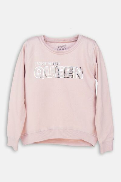 Divonette Kız Çocuk Swetshırt Pudra Pembe - 5 Yaş