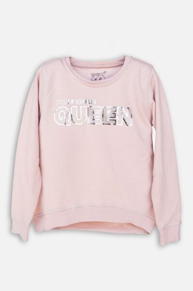 Divonette Kız Çocuk Swetshırt Pudra Pembe - 8 Yaş