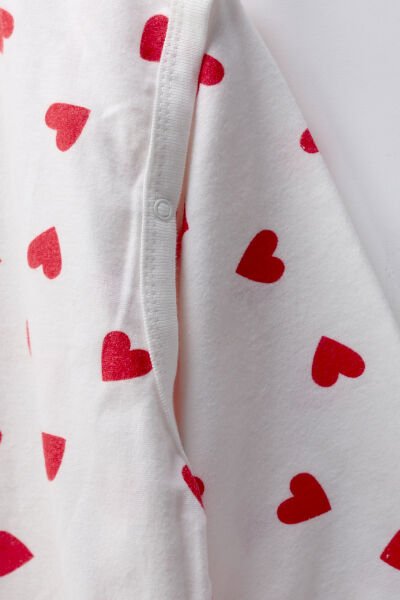 Bebek Çocuk Uyku Tulumu %100 Doğal Pamuk Özel Kumaş  1.0 Tog Unisex KIRMIZI - 6-7 Yaş