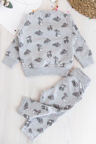Little Star Tavşanlı Kız Bebek Takım