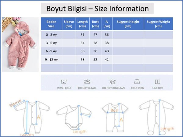 Ayıcık Figürlü Welsoft Peluş Astronot  Bebek Tulum