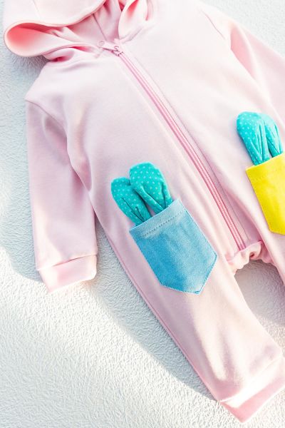 Minik Tavşan Kız Bebek Tulum