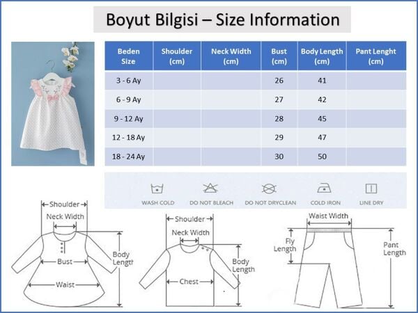 Kız Bebek Elbise Çiçek Desenli Fiyonklu Bebek Elbise