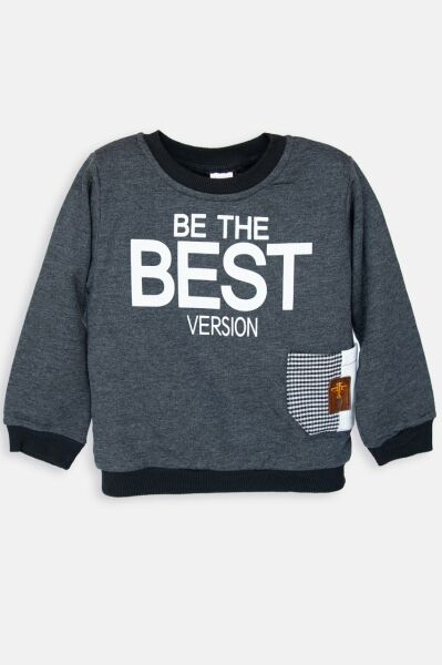 Acar Erkek Çocuk Sweat Füme - 4-5 Yaş