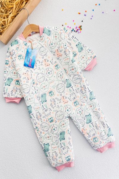 Kedi Figürlü Kız Bebek Uyku Tulumu