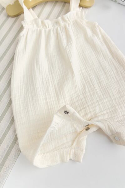 Müslin %100 pamuk Kız bebek Yazlık İp Askılı Tulum