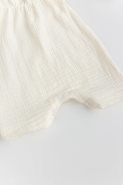 Müslin %100 pamuk Kız bebek Yazlık İp Askılı Tulum