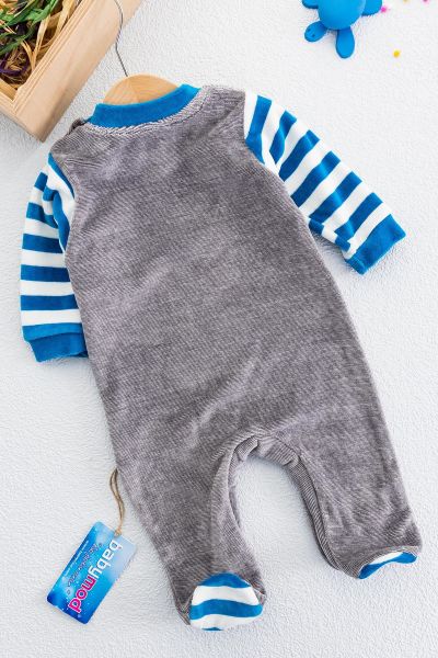Kadife Baby Lion Erkek Bebek Tulum
