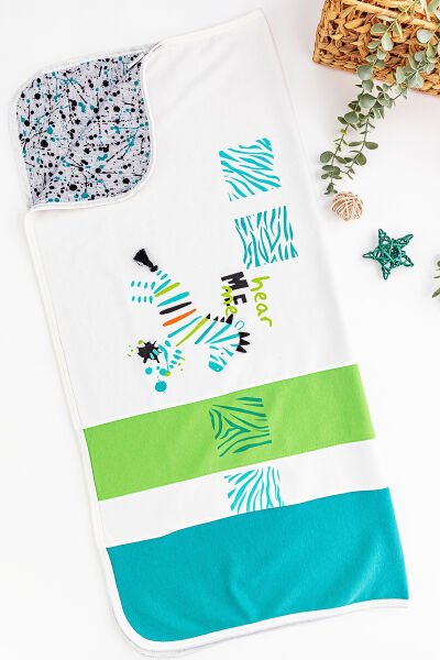 Zebra Figürlü 10 Parça Erkek Bebek Hastane Çıkışı Bebek Seti