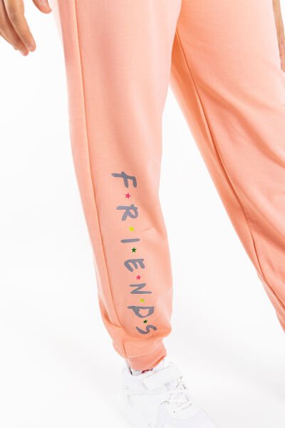 Friend Baskılı Neon Detaylı Kız Çocuk Eşofman Takımı SOMON - 13 Yaş