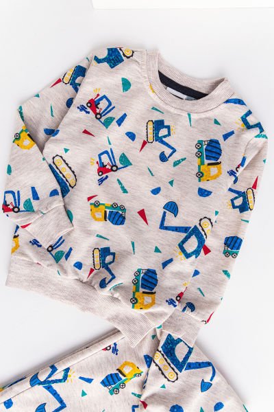 Araba Figürlü Erkek Çocuk Pijama Takımı
