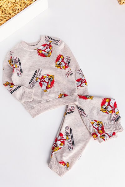Ninja Kaplan Figürlü Erkek Çocuk Pijama Takımı