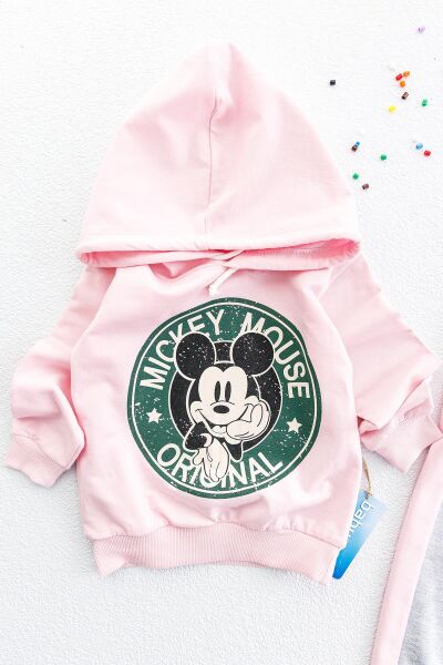 Mickey Mouse Figürlü Kız Çocuk Eşofman Takımı