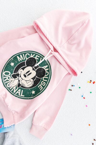 Mickey Mouse Figürlü Kız Çocuk Eşofman Takımı