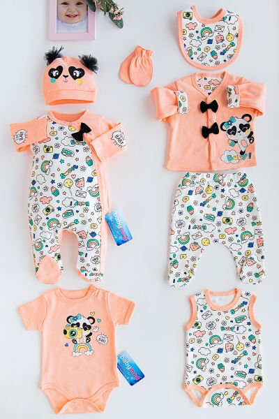 Babymod Panda İşlemeli Hastane Çıkışı Bebek Takımı