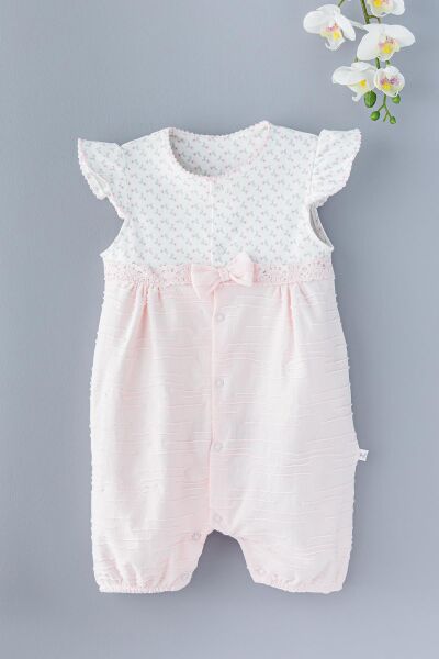 Kız Bebek Tulum Çiçek Desenli Bebek Tulum