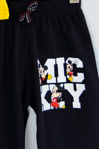 Mickey Mouse Desenli Erkek Çocuk Takım SARI - 4-5 Yaş