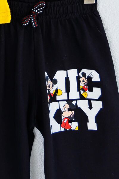 Mickey Mouse Desenli Erkek Çocuk Takım SARI - 9-10 Yaş