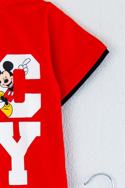 Mickey Mouse Desenli Erkek Çocuk Takım KIRMIZI - 4-5 Yaş