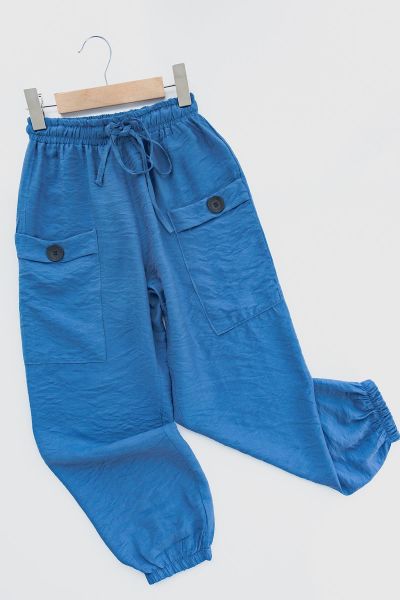 Cepli Kız Çocuk Jogger Pantolon