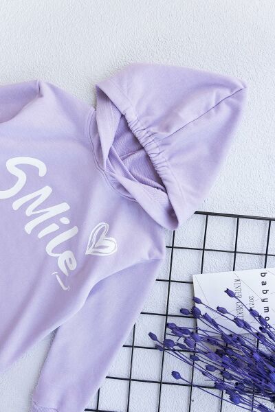 Smile Baskılı Kız Çocuk Elbise