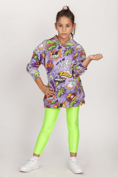 Pop Art Kız Çocuk Takım